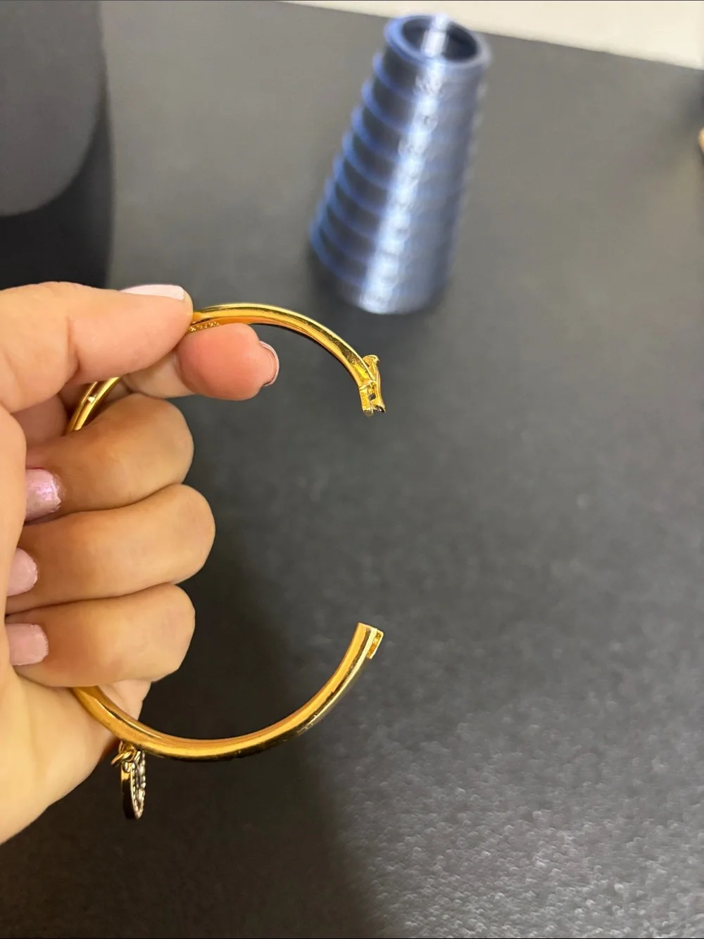 Kate Spade Gold Tone Scorpio Horoscope Charm Social Butterfly Bangle Bracelet - Picture 9 of 9